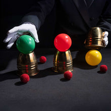 Load image into Gallery viewer, Giant Cups and Balls Magic Routine