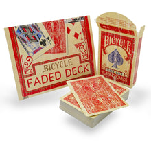 Load image into Gallery viewer, Faded Rider Back Red Bicycle Deck