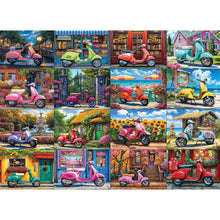Load image into Gallery viewer, 16 Scooters 1000 Piece Jigsaw Puzzle Eurographics