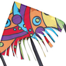 Load image into Gallery viewer, 24 inch wide Fringe Delta Kites
