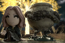 Load image into Gallery viewer, Collaboration between Elden Ring and Youtooz featuring a Melina and Iron Fist Alexander in a fantasy setting.
