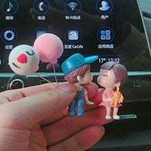 Load image into Gallery viewer, Romantic Anime Couple Figurines – 4PCS Resin Dashboard Decor