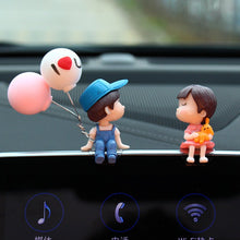 Load image into Gallery viewer, Romantic Anime Couple Figurines – 4PCS Resin Dashboard Decor