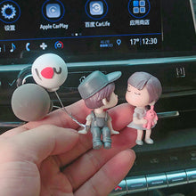 Load image into Gallery viewer, Romantic Anime Couple Figurines – 4PCS Resin Dashboard Decor