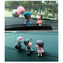 Load image into Gallery viewer, Romantic Anime Couple Figurines – 4PCS Resin Dashboard Decor