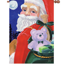 Load image into Gallery viewer, Santa With Toys 12 and 28 inch flags