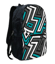 Load image into Gallery viewer, 24 LITER Summit GoPak Teal Maze Folding Lightweight Backpack