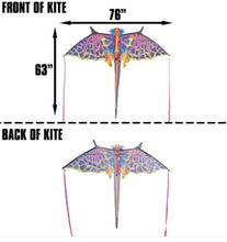 Load image into Gallery viewer, 76 Inch Wingspan SuperSize Ultra 3D Dragon Ripstop Nylon Dragon Kite