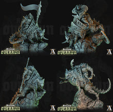 Load image into Gallery viewer, 3D Printed Archvillain Games Affliction Overrun - Dire Rat Riders 28mm 32mm D&D