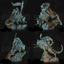 Load image into Gallery viewer, 3D Printed Archvillain Games Affliction Overrun - Dire Rat Riders 28mm 32mm D&D