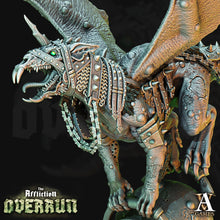 Load image into Gallery viewer, 3D Printed Archvillain Games Affliction Overrun - Snut Rat Dragon 28mm 32mm D&D