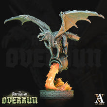Load image into Gallery viewer, 3D Printed Archvillain Games Affliction Overrun - Snut Rat Dragon 28mm 32mm D&D