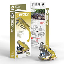 Load image into Gallery viewer, Alligator 3D Cardboard Model Kit Eugy