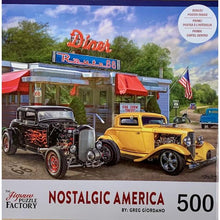 Load image into Gallery viewer, American Diner Nostalgic America 500 Piece Jigsaw Puzzle Leap Year