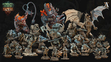 Load image into Gallery viewer, 3D Printed Archvillain Games Akata Bust Howling Horde 28 32mm D&D