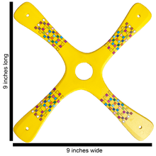 Load image into Gallery viewer, Competition boomerang - Yellow Barcelona Boomerangs.