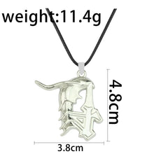 Load image into Gallery viewer, Bleach Ulquiorra Cifer Mask Anime Necklace Fashion Broken Masks Pendant Metal Choker Necklace