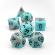 Load image into Gallery viewer, Coastal Memories - 7 Piece DnD Dice Set | Acrylic RPG Gaming Dice