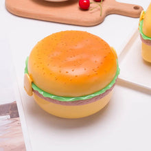 Load image into Gallery viewer, Cute Kawaii Double-Tier Burger Bento Box for Kids, Microwave Safe Fun and Functional Lunchware