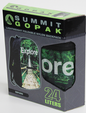 Load image into Gallery viewer, 24 LITER Summit GoPak Purple Maze Folding Lightweight Backpack