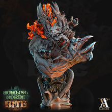 Load image into Gallery viewer, 3D Printed Archvillain Games Akata Bust Howling Horde 28 32mm D&D