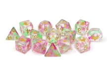 Load image into Gallery viewer, Hedronic Serenity - 14 Piece DnD Dice Set | Acrylic RPG Gaming Dice