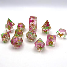 Load image into Gallery viewer, Hedronic Serenity - 14 Piece DnD Dice Set | Acrylic RPG Gaming Dice