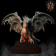 Load image into Gallery viewer, 3D Printed Archvillain Games - Lava Dragon 28mm 32mm D&D