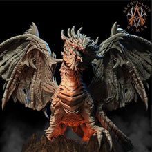 Load image into Gallery viewer, 3D Printed Archvillain Games - Lava Dragon 28mm 32mm D&D