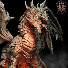 Load image into Gallery viewer, 3D Printed Archvillain Games - Lava Dragon 28mm 32mm D&D