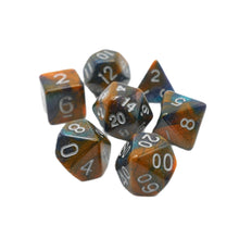 Load image into Gallery viewer, Mysterious Ink - 7 Piece DnD Dice Set | Acrylic RPG Gaming Dice