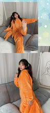 Load image into Gallery viewer, Naruto Shippuden Kurama Kyuubi Fox Cosplay Costume Kigurumi Adult Unisex Anime Pajamas Flannel Jumpsuit Sleepwear Onesies