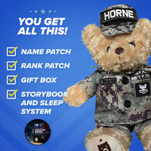 Load image into Gallery viewer, Navy Teddy Bear Cammo Personalized Bundle