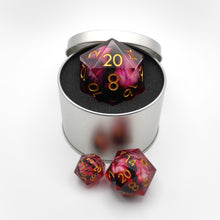 Load image into Gallery viewer, Nosferatu's Eye - Giant D20 Moving Eye DnD Dice | Acrylic RPG Gaming Dice