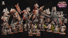 Load image into Gallery viewer, 3D Printed Archvillain Games Agama Chameleons Old World Agama Rising 28 32mm D&D