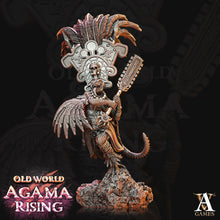 Load image into Gallery viewer, 3D Printed Archvillain Games Agama Sundancers Old World Agama Rising 28 32mm D&D