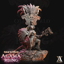 Load image into Gallery viewer, 3D Printed Archvillain Games Agama Sundancers Old World Agama Rising 28 32mm D&D