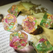 Load image into Gallery viewer, Hedronic Serenity - 14 Piece DnD Dice Set | Acrylic RPG Gaming Dice