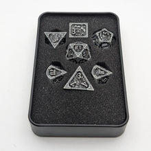 Load image into Gallery viewer, Ancient Call "Elder Scroll" - 7 Piece DnD Dice Set | Metal RPG Gaming Dice