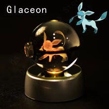 Load image into Gallery viewer, Pokemon 3D Crystal Pokeball with LED Light Base, Kids Anime Toy Gifts 2 in