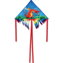 Load image into Gallery viewer, 28 inch wide Fringe Delta Kites