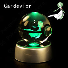 Load image into Gallery viewer, Pokemon 3D Crystal Ball Pokeballs with LED Light Base, Kids Anime Toy Gifts
