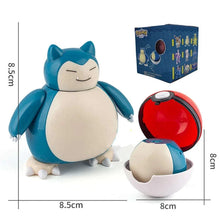 Load image into Gallery viewer, Pokemon Pokeball Anime Figures Toys, Pikachu Gengar Dragonite Snorlax Lapras Pocket Pokeball Toys