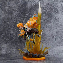 Load image into Gallery viewer, Agatsuma Zenitsu LED Anime Figure, Demon Slayer Action Figurines PVC Statue 35 CM