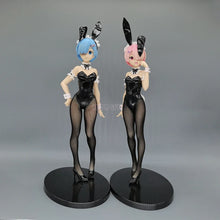 Load image into Gallery viewer, Rem and Ram Twins Bunny Outfit Anime Figurines, Re:ZERO Starting Life in Another World Action Figures