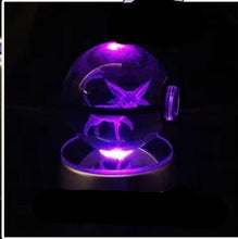 Load image into Gallery viewer, Pokemon 3D Crystal Ball Pokeballs with LED Light Base, Kids Anime Toy Gifts
