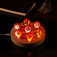 Load image into Gallery viewer, Mangekyo Sharingan Crystal Ball Set 7 PCS With LED Light Base, Naruto Shippuden Anime Figurines Night Lamps