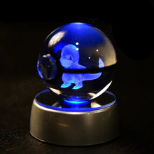 Load image into Gallery viewer, Pokemon 3D Crystal Ball Pokeballs with LED Light Base, Kids Anime Toy Gifts