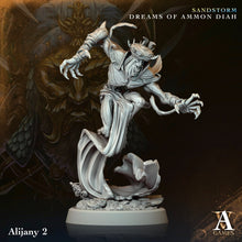 Load image into Gallery viewer, 3D Printed Archvillain Games Alijany Sandstorm Dreams of Ammon Diah 28 32mm D&D