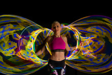 Load image into Gallery viewer, Ready to Ship Atomic V LED Hoops